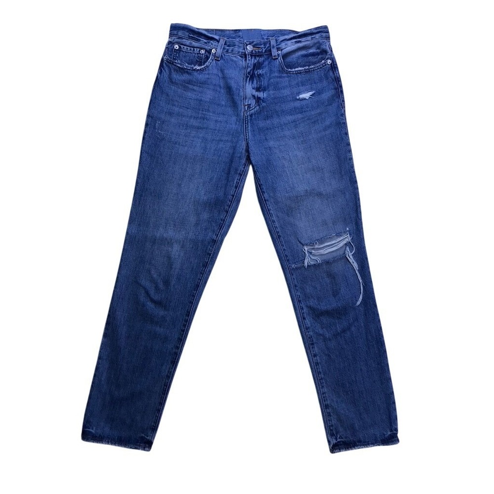 Pistola Jeans Women 28 Blue Distressed Straight Leg Denim P6626KEE-ATD